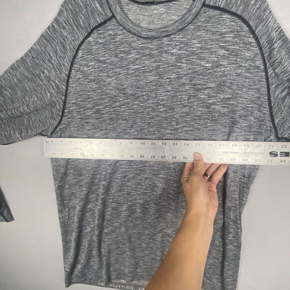 Lululemon Metal Vent Tech Light Grey Camo Long Sleeve Shirt Mens Extra Large XL - Picture 5 of 6